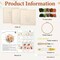 3-Set Flower Punch Needle Kit – Beginner-Friendly DIY Embroidery Set with Printed Patterns, Hoops, Yarn, Threader & Instructions for Adults
